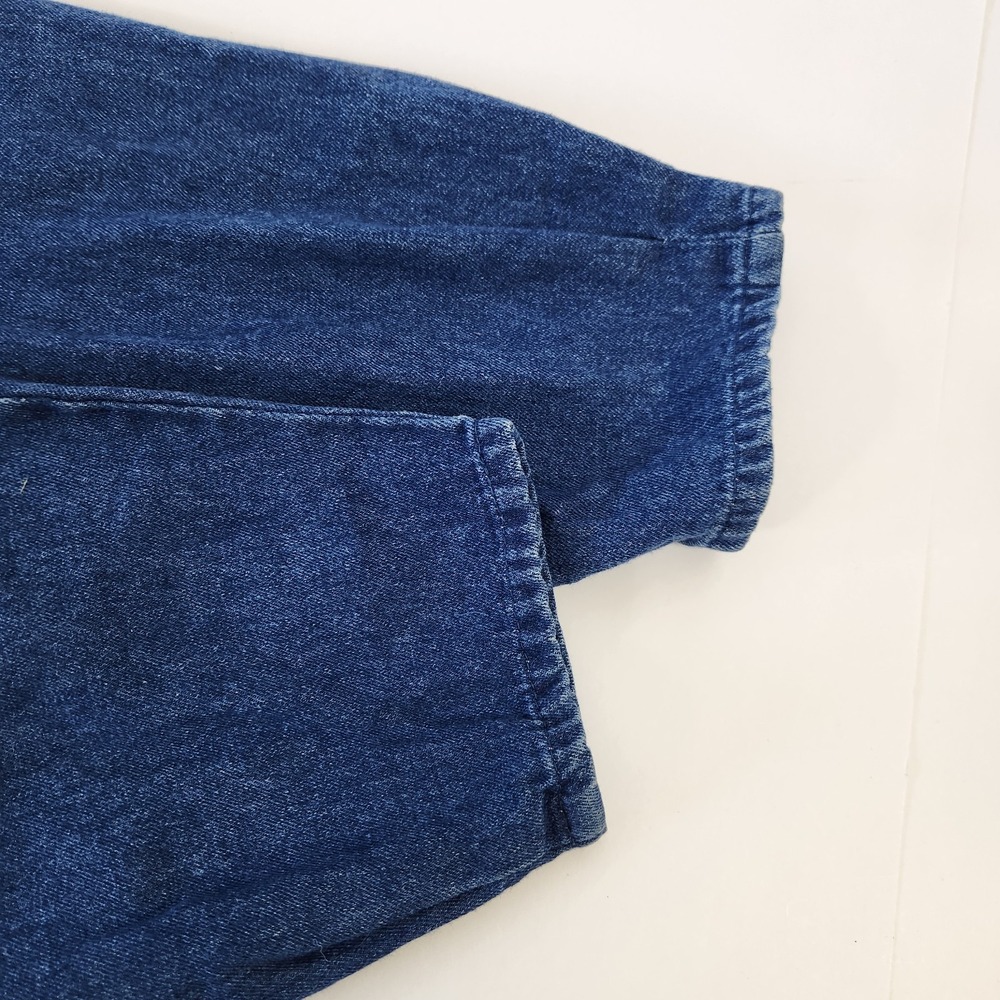 Vintage 80s Oakbrook Sport Denim Jumpsuit Acid Wash Utility Coveralls Blue 12 - Picture 7 of 16